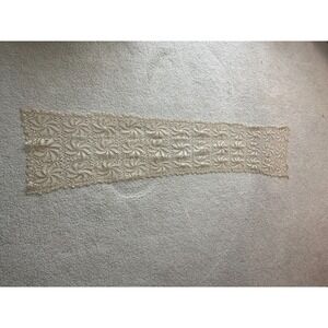 Vintage Lace Table Runner 60x13.5 Antique Scandinavian Farmhouse Wedding Decor
